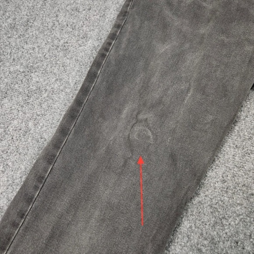 Y2K Polo Ralph Lauren Jeans 14x31 Black Denim Relaxed Faded Grunge Vintage Moto - Picture 4 of 12